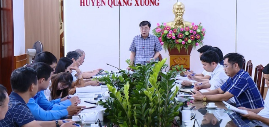 Kiểm tra công tác phòng chống thiên tai tại huyện Quảng Xương
