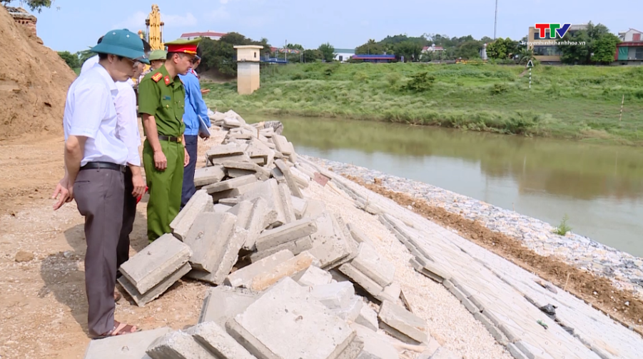 Thạch Thành chuẩn bị phòng chống thiên tai theo phương châm 4 tại chỗ