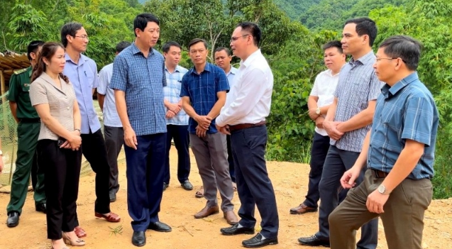 Phó Chủ tịch UBND tỉnh Lê Đức Giang kiểm tra một số công trình trọng điểm phòng, chống thiên tai tại các huyện Quan Hóa, Mường Lát